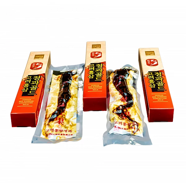 Медовые цукаты из красного корейского женьшеня, корень 30 г, Gold