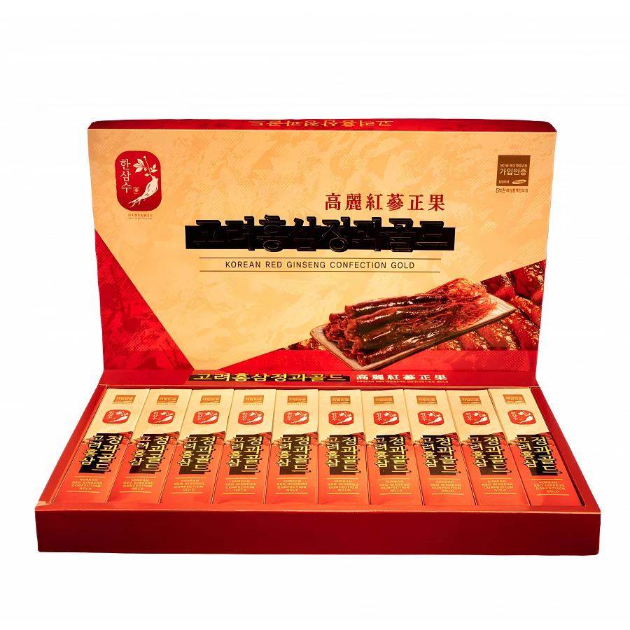 Медовые цукаты с красным корейским женьшенем, корень 300 гр, GOLD Медовые цукаты с красным корейским женьшенем, корень 300 гр, GOLD