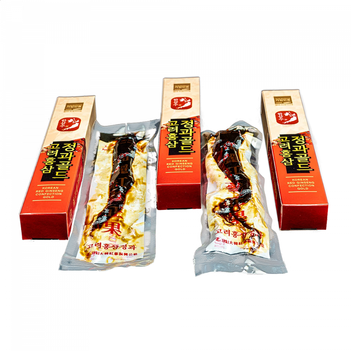 Медовые цукаты с красным корейским женьшенем,корень 30 гр.,GOLD