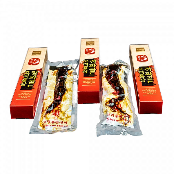 Медовые цукаты с красным корейским женьшенем,корень 30 гр.,GOLD